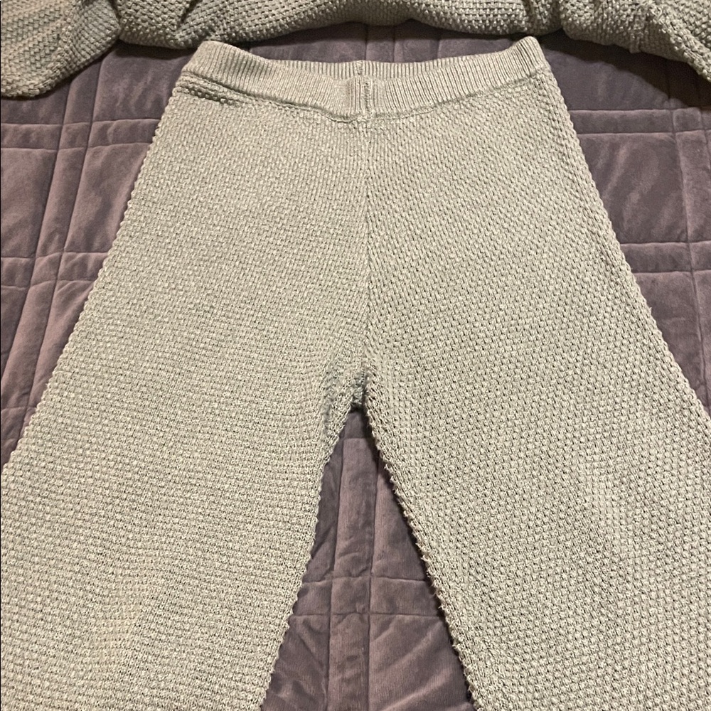 Free people Hailee Knit Sweater and Pants Set sage green - Picture 8 of 11